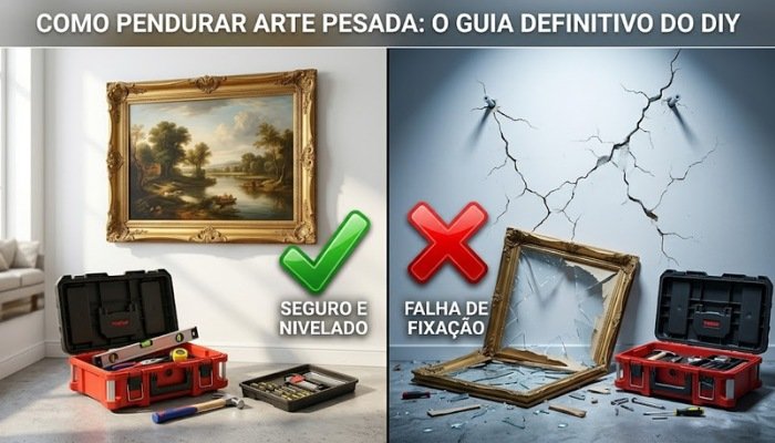 Como Fixar Quadro Pesado na Parede Sem Risco de Cair