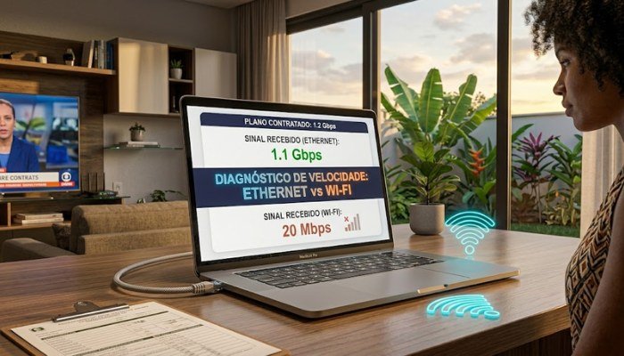 Roteador Gigabit: Por que a Sua Internet Contratada Não Chega no Wi-Fi?
