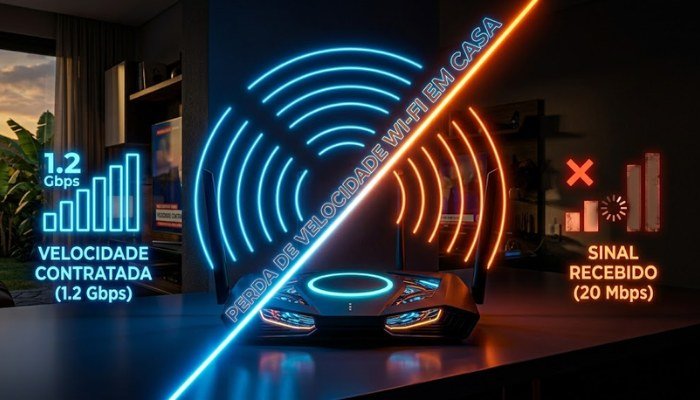 Roteador Gigabit: Por que a Sua Internet Contratada Não Chega no Wi-Fi?