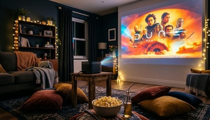 Como Escolher um Projetor Portátil para Fazer um Cinema em Casa